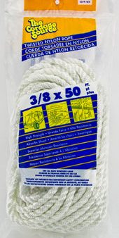 (0337P) ROPE 3 8X50 TWISTED NYLON Online Sale