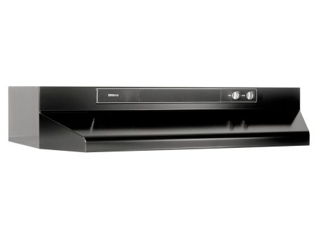 **DISCONTINUED** Broan® 24-Inch Convertible Under-Cabinet Range Hood, 220 CFM, Black Online Sale