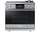 36  Pro Dual-Fuel Steam Range, Silver Stainless Steel, Liquid Propane For Cheap