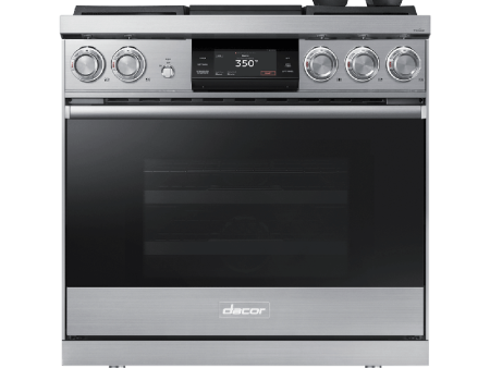 36  Pro Dual-Fuel Steam Range, Silver Stainless Steel, Liquid Propane For Cheap