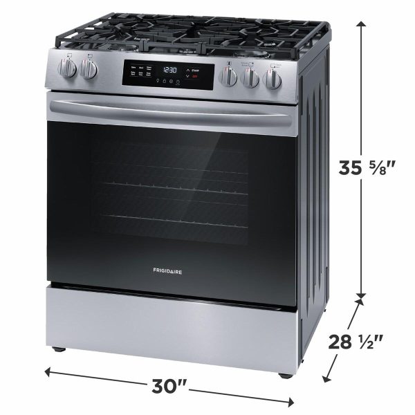 Frigidaire 30  Front Control Gas Range with Quick Boil Online now