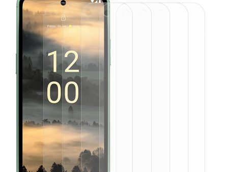 5PCS For Nokia XR21 Tempered Glass Screen Film 0.3mm 2.5D Arc Edge HD Screen Phone Protector Hot on Sale