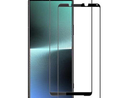 AMORUS 2Pcs For Sony Xperia 1 V Tempered Glass Screen Protector Silk Printing Full Glue Full Cover Phone Film Online Sale