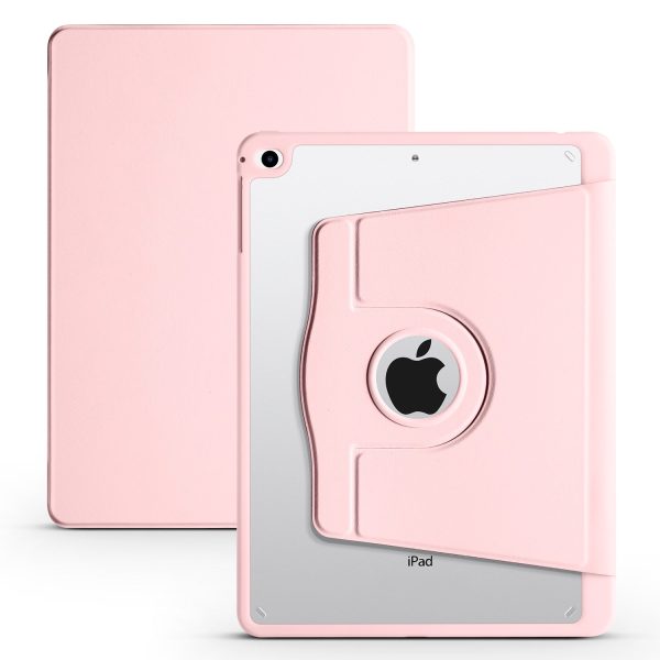 For iPad Air (2013)   Air 2   iPad 9.7-inch (2017)   (2018) PU Leather+Acrylic Tablet Case Rotary Kickstand Cover with Pen Holder Discount