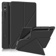 Origami Stand Case for Samsung Galaxy Tab S9+ SM-X810 (Wi-Fi), SM-X816B (5G Global), SM-X818U (5G US) PU Leather Smart Tablet Cover Discount