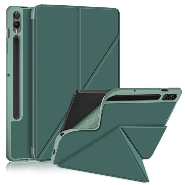 Origami Stand Case for Samsung Galaxy Tab S9+ SM-X810 (Wi-Fi), SM-X816B (5G Global), SM-X818U (5G US) PU Leather Smart Tablet Cover Discount