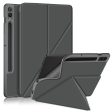 Origami Stand Case for Samsung Galaxy Tab S9+ SM-X810 (Wi-Fi), SM-X816B (5G Global), SM-X818U (5G US) PU Leather Smart Tablet Cover Discount