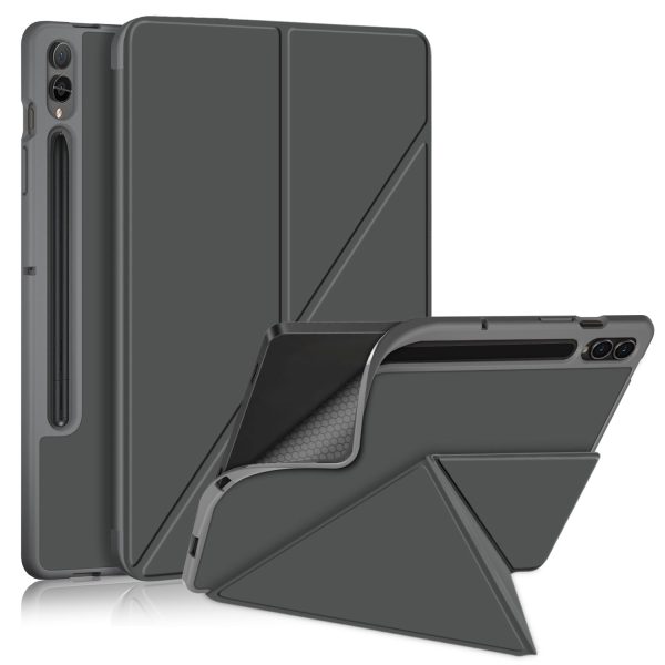 Origami Stand Case for Samsung Galaxy Tab S9+ SM-X810 (Wi-Fi), SM-X816B (5G Global), SM-X818U (5G US) PU Leather Smart Tablet Cover Discount