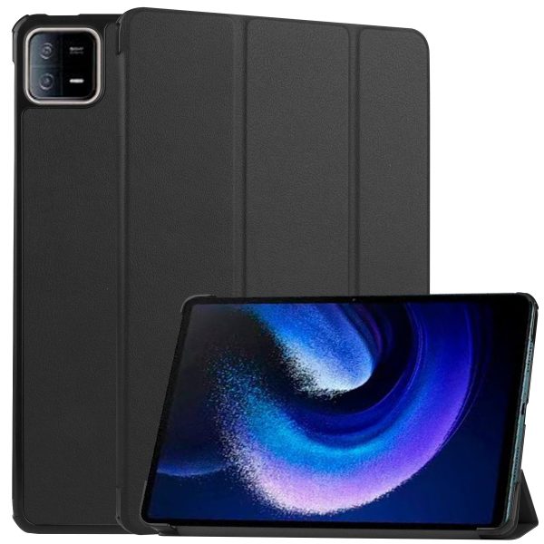 For Xiaomi Pad 6 Tri-fold Stand Tablet Case Auto Wake     Sleep Leather Tablet Cover Online now