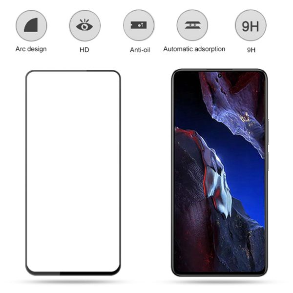 AMORUS 2Pcs Screen Protector for Xiaomi Poco F5 Pro 5G   Redmi K60 5G   K60 Pro 5G Silk Printing Tempered Glass Film Supply