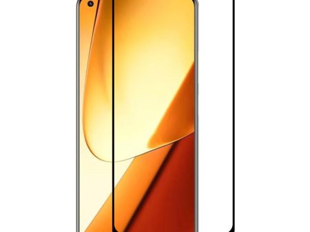 RURIHAI For Realme 11 5G (China) Black Edge Screen Protector 0.26mm 2.5D Secondary Hardening High Aluminum-silicon Glass Film on Sale