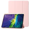 For iPad Pro 12.9-inch (2018)   (2020)   (2021)   (2022) Trifold Stand Tablet Case PU Leather + Clear Acrylic Shell Discount