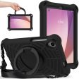 For Lenovo Tab M8 Gen 4 Kickstand Spider Web Texture Tablet Case EVA + PC Rugged Cover with Shoulder Strap Supply