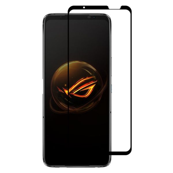 RURIHAI For Asus ROG Phone 7 Pro High Aluminum-silicon Glass Phone Screen Protector Full Glue Secondary Hardening Film Fashion