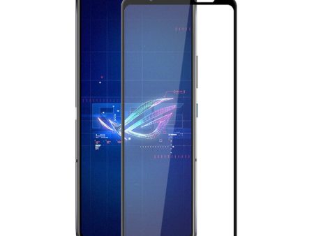 AMORUS For Asus ROG Phone 6 5G Full Coverage Screen Protector Silk Printing Full Glue Tempered Glass Film Supply